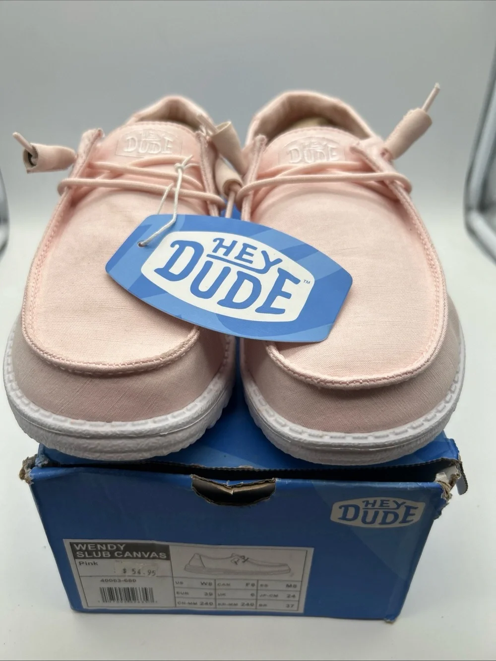 Hey Dude women’s Wendy Slip-On Sneakers in Light Pink